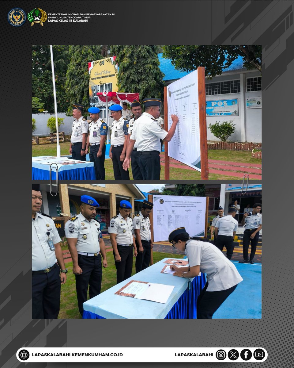 LapasKalabahi's tweet image. Langkah Tegas dan Nyata, Lapas Kalabahi Laksanakan Ikrar Bebas Narkoba dan Handphone Ilegal

Selengkapnya:
lapaskalabahi18.blogspot.com/2026/04/langka…

#LapasKalabahi
#Kemenimipas
#AlwaysTheBest
~ KanwilDitjenpasNTT