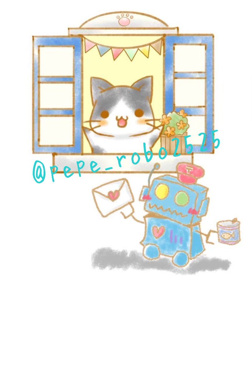 #ぺぺロボ🐱🤖お絵描きユニット🎨✍💕 tweet media