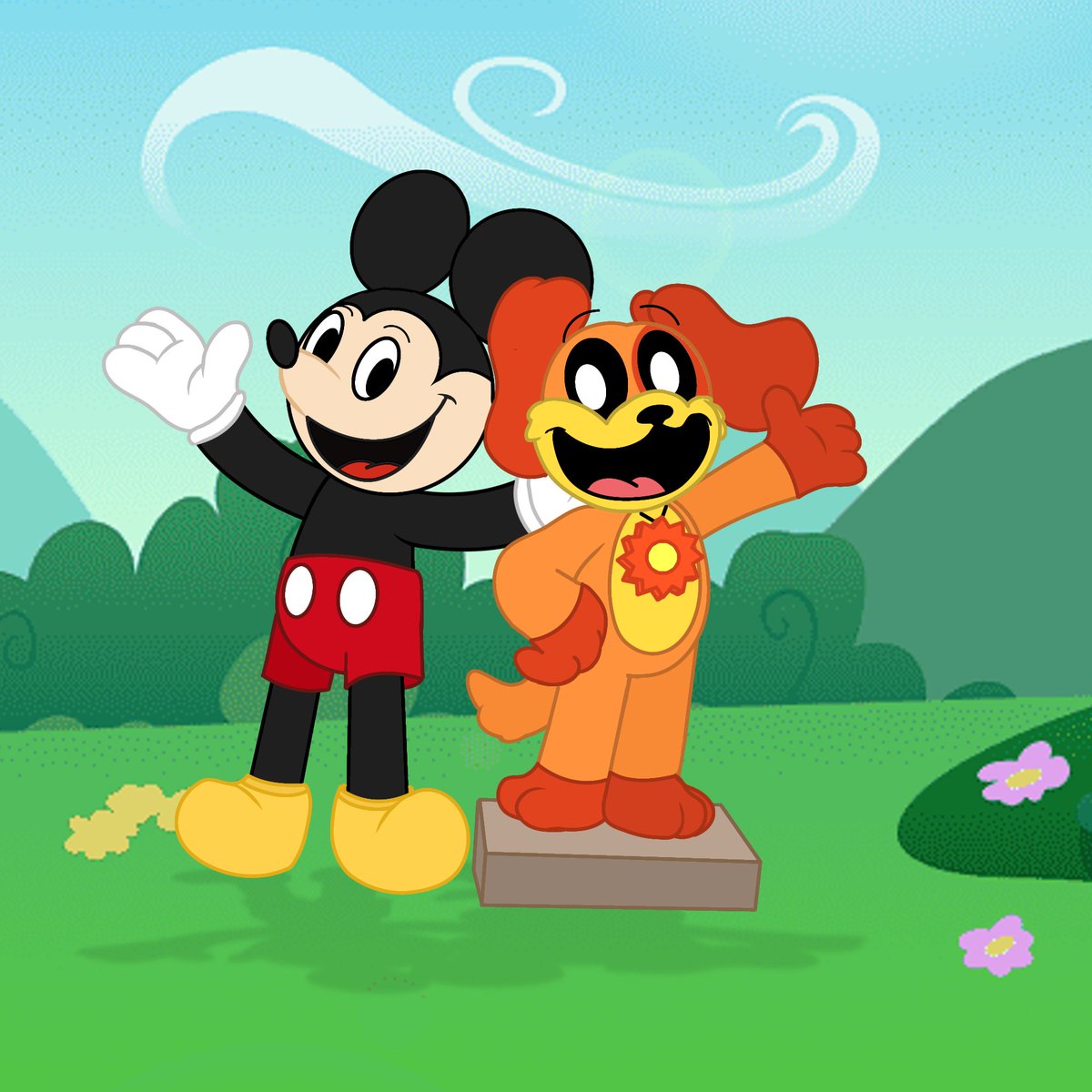 catnap575's tweet image. #disney #mickeymouse #SmilingCritters #dogday 

Hey Mickey Mouse &amp;amp; Dogday