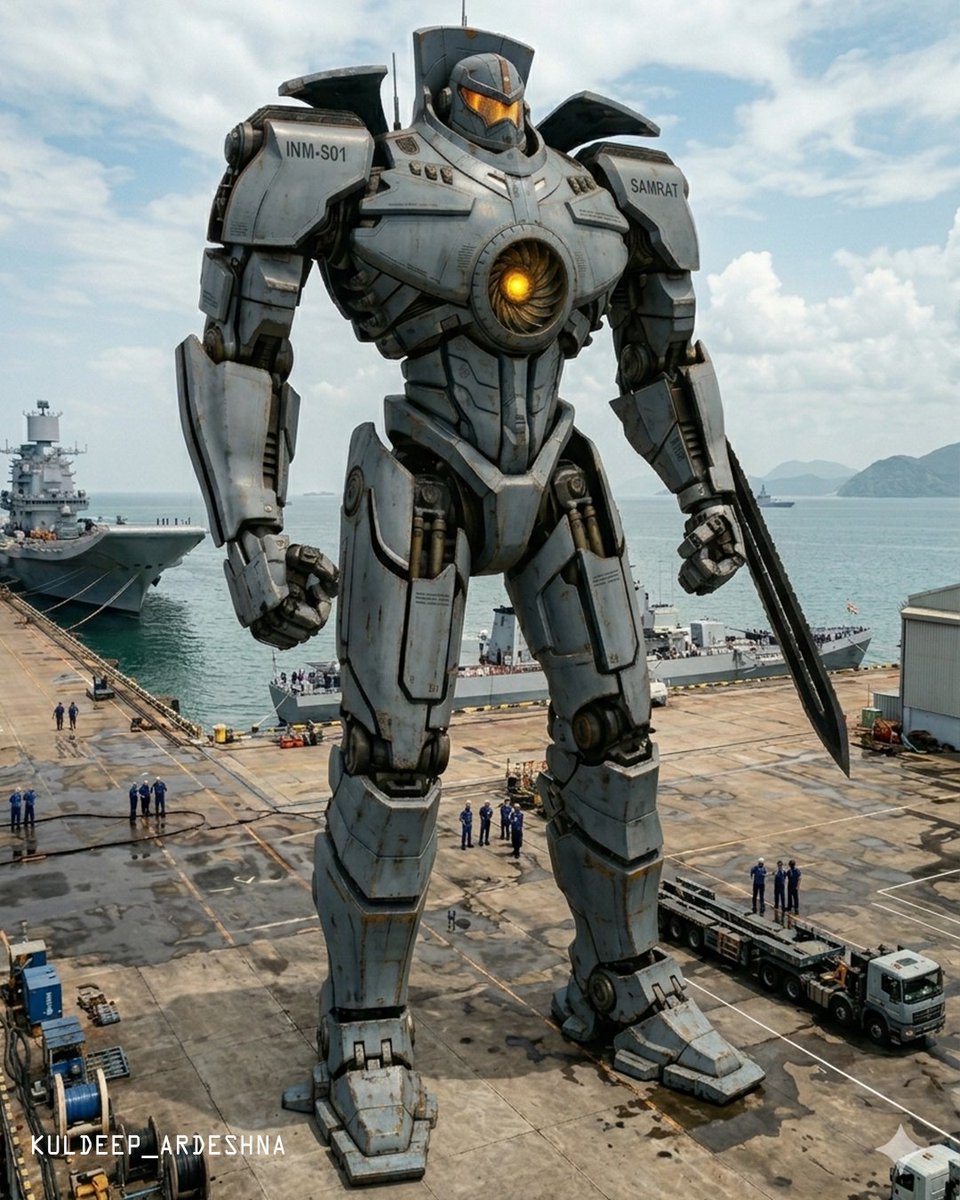 KuldeepArdeshna's tweet image. What if..  this is what our oceans look like in 2050? Presenting: INM SAMRAT ⚓ 🇮🇳  #Google #Gemini #AI #PacificRim @Google @GeminiApp @GoogleIndia