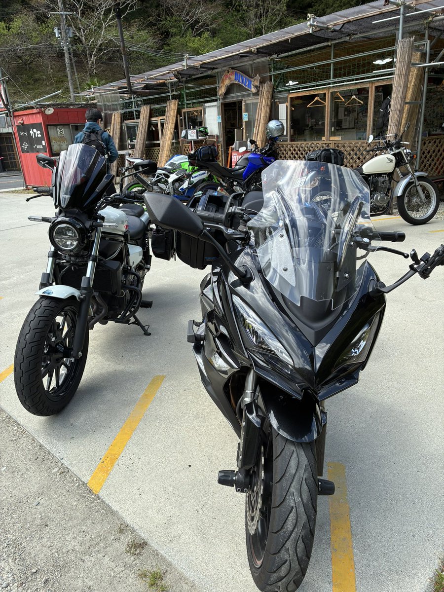 かずやんがお休みなので、お願いしてツーリング🏍 着る服に困る