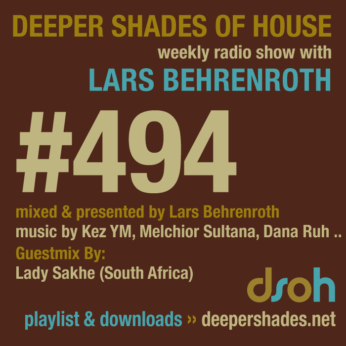 DeeperShades's tweet image. #nowplaying on radio.deepershades.net : Lars Behrenroth w/ excl. guest live set by LADY SAKHE (South Africa) - DSOH #494 Deeper Shades Of House #deephouse #livestream #dsoh #housemusic