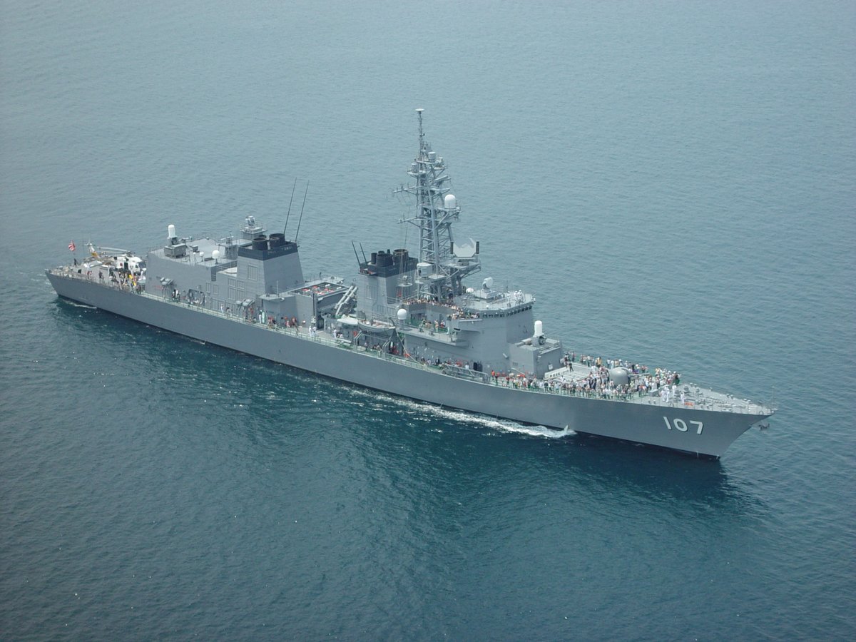YDN_NEWS's tweet image. The ＃Japan Maritime Self-Defense Force (＃JMSDF) destroyer ＃JS ＃Ikazuchi (DD-107) transited the ＃Taiwan Strait on April 17 while en route to the Philippines for Exercise ＃Balikatan, underscoring Japan’s commitment to ＃freedom of navigation and peace in the ＃IndoPacific.