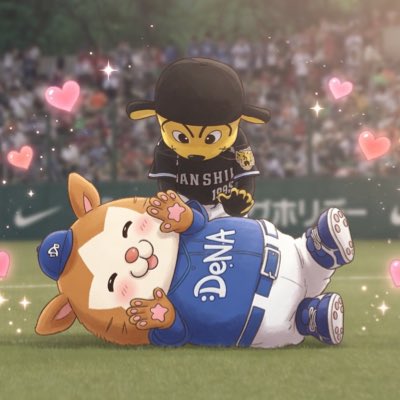 0166StarMan0576's tweet image. #新しいプロフィール画像
#Grok さん素敵なイラストありがとうございます、また大好きな #横濱 #DeNA #ベイスターズ #DBスターマン が同じセリーグで可愛がってくれる #阪神 #タイガース #トラッキー と戯れ合う尊い写真イラスト化して頂きましたから設定いたします。#スターマン 幸せなので大喜びです