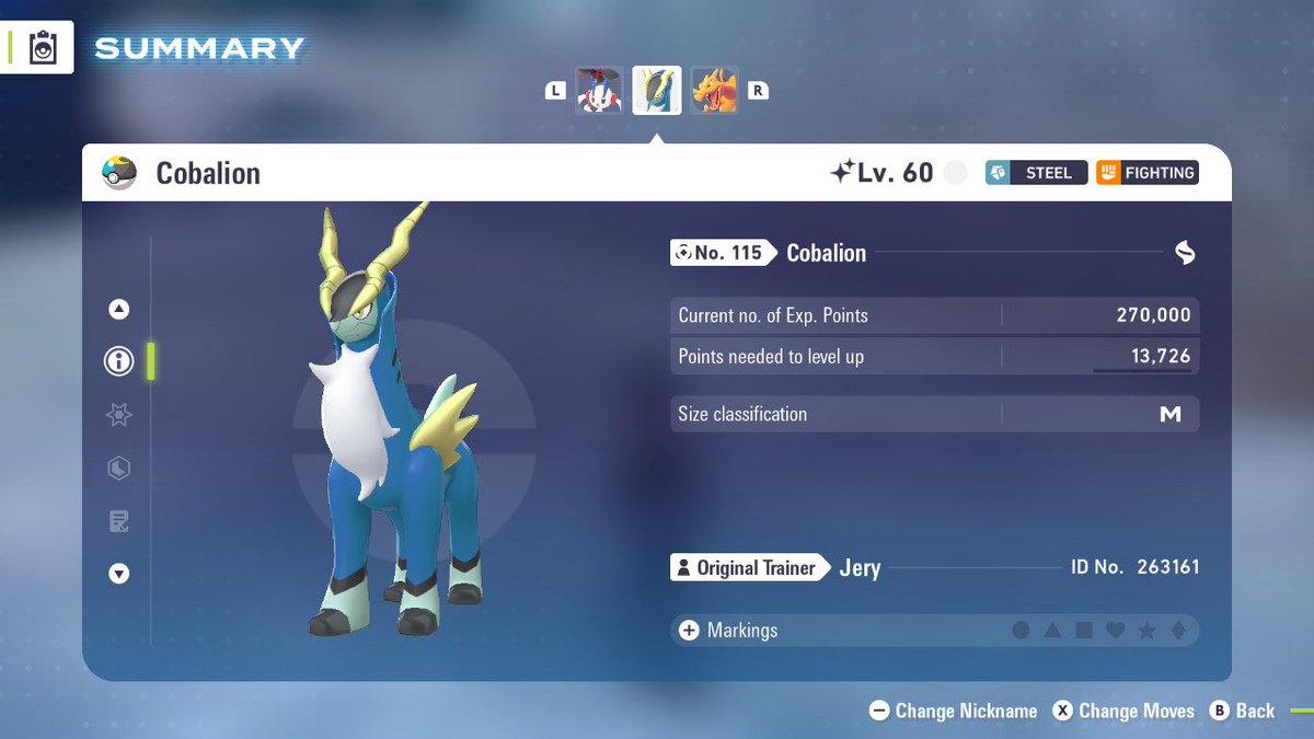 Jery52602014's tweet image. #PokemonLegendsZA #NintendoSwitch 
Shiny Cobalion ✨
This hunt took the longest so far, 7 hours and it finally shined