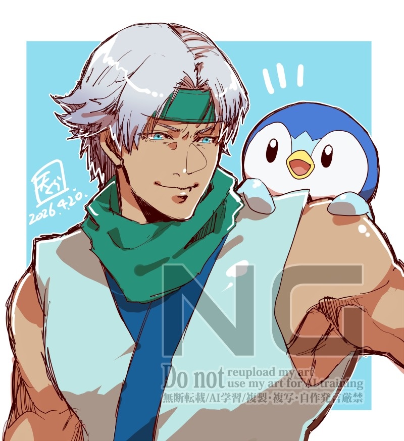 10先の時おししょーが作ってくれたカスタマがポッチャマ言われてておもろかったので描きました