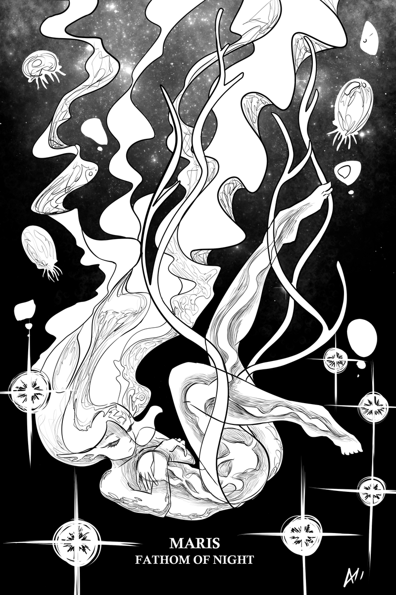 AXII33411358's tweet photo. Everdark Sovereigns as Monster Girls Part 6: Maris, Fathom of Night🌌🪼
#ELDENRING #Nightreign #Maris #MonsterGirl #エルデンリング #ナイトレイン #人外娘 https://t.co/bFvVjyfVEy