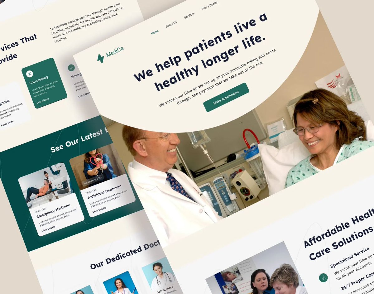 jamiruddinjoy's tweet photo. 🩺 Medical Healthcare Website – Client Project

Clean, professional website built to boost trust and simplify appointments.

💬 Need a similar website? Let’s work together!
📩 https://t.co/VXfcKTDLH4 https://t.co/PEGZTyHCdw
