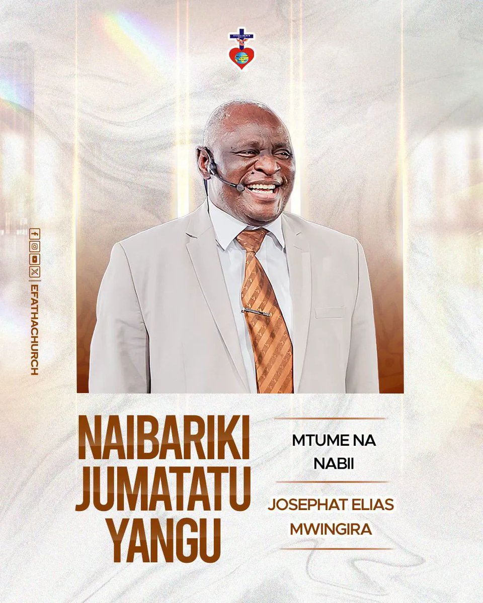 efathachurch's tweet photo. NAIBARIKI JUMATATU YANGU. 

Nimebarikiwa Niingiapo, Nimebarikiwa na Nitokapo, Wema na Fadhili za BWANA hakika zitanifuata, Siku zote za Maisha Yangu ili niutazame Uzuri wa BWANA na kutafakari Hekaluni MWAKE, Mimi ni wa Juu tu, Mimi ni wa Kileleni tu. 

Mimi NIMEBARIKIWA na BWANA. https://t.co/i1l723HRxi
