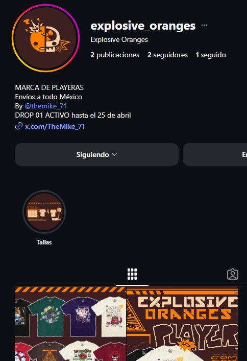 TheMike_71's tweet photo. 2 cosas!!!
Ya esta en funcionamiento el insta de Explosive Oranges (compren compren compren)
y estoy subiendo mis dibujos en NewGrounds todo abandonado lol https://t.co/z0QNjqT9aT