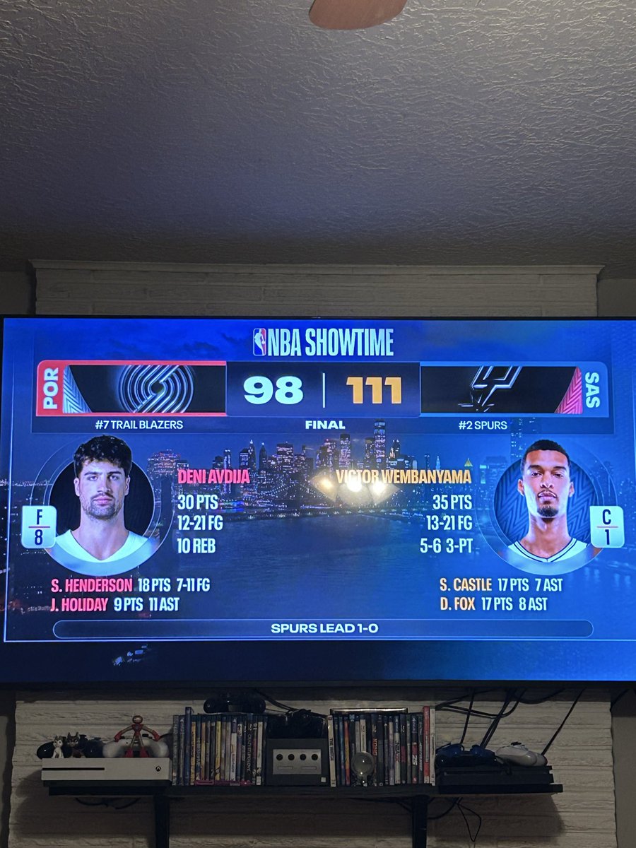 blazerwagon's tweet image. This series is telling a clear story: one team needs its star, and one star needs his team.

Deni has been far more impressive so far—but now the Portland Trail Blazers need to show up for him.

Meanwhile, the San Antonio Spurs just put a lot of weaknesses on film. The league is