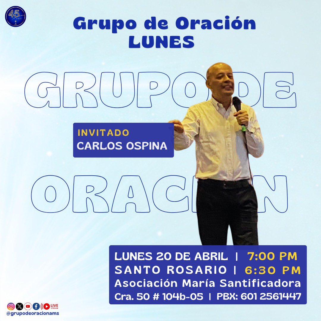 GrupooracionAMS's tweet image. El Señor nos da nueva vida desde adentro (la que más importa), y nos regala al Interprete, que nos recordará cada Palabra, para llevársela a nuestros hermanos, y hasta el fin del mundo. 

Te esperamos resucitados y llenos de alegría en nuestro #GrupodeOración #AMS #noche.