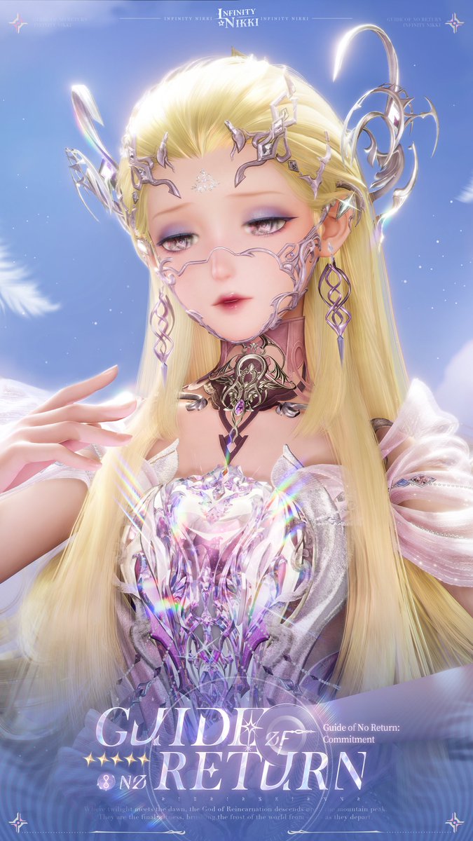 ♾Whimsical Wardrobe | Guide of No Return
>> Main Attribute: Sexy

Where twilight meets the dawn, the God of Reincarnation descends upon the mountain peak. They are the final witness, brushing the frost of the world from souls as they depart. They are the guide at the journey's
