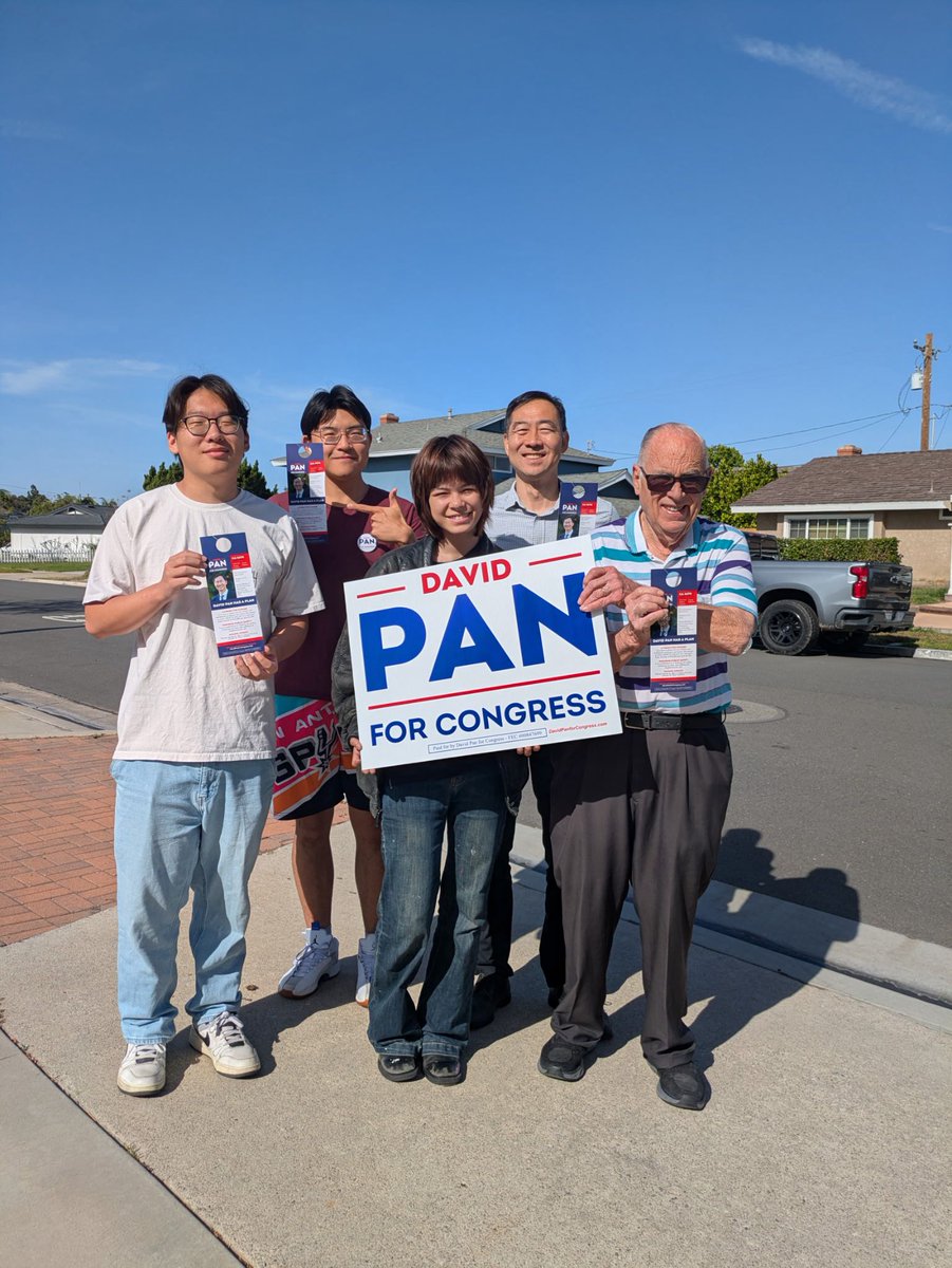 davidpanforCA's tweet photo. My team and I were out talking to voters in east Anaheim today. We found many supporters and placed 10 yard signs with homeowners. I appreciate all the help!
#davidpanforcongress
#anaheim #ocgop #cagop
#fullerton #placentia #stanton #ca46 #orangecountyca #orangecountycalifornia #santaanna #midterms
@gop @realdonaldtrump