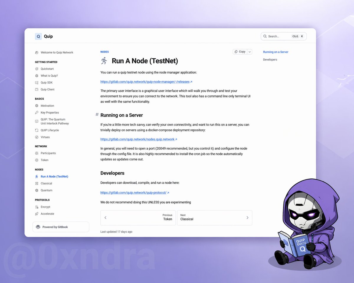 0xndra's tweet photo. Good morning to those noticing that lowering the barrier to entry often matters more than raising the incentives.

Running a node becomes easy

Through a desktop GUI from @quipnetwork, just clicks, no compiling or complex server setup

It looks like a small feature

What it opens is participation

No token yet, no rewards, no airdrop promises, yet access is made as simple as installing an app

The old pattern becomes clear

Most DePIN projects make things easy after the token is out

Here it flips

Make it easy first, then people join because they believe

Not because of farming

The result is different

Nodes run on conviction

Not on point chasing

That’s where the direction shows

Those who join early without incentives

Tend to last

A stronger foundation than short-term hype