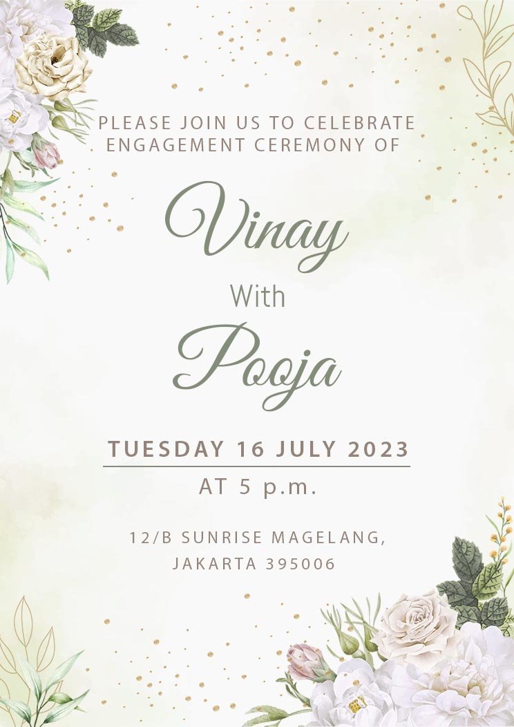 craftyartstudio's tweet image. Elegant floral engagement invitation with soft pastel tones and a graceful design.
Visit here: craftyartapp.com/templates/invi…
#EngagementInvitation #FloralDesign #ElegantInvite #WeddingInvite #EngagementCard #RomanticDesign #DigitalInvitation