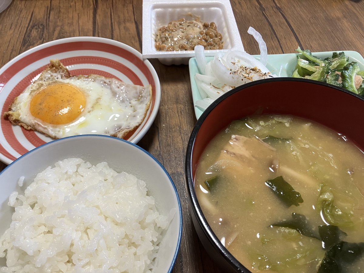 久々に家で白米食べた！
美味し！

#おじさん料理部