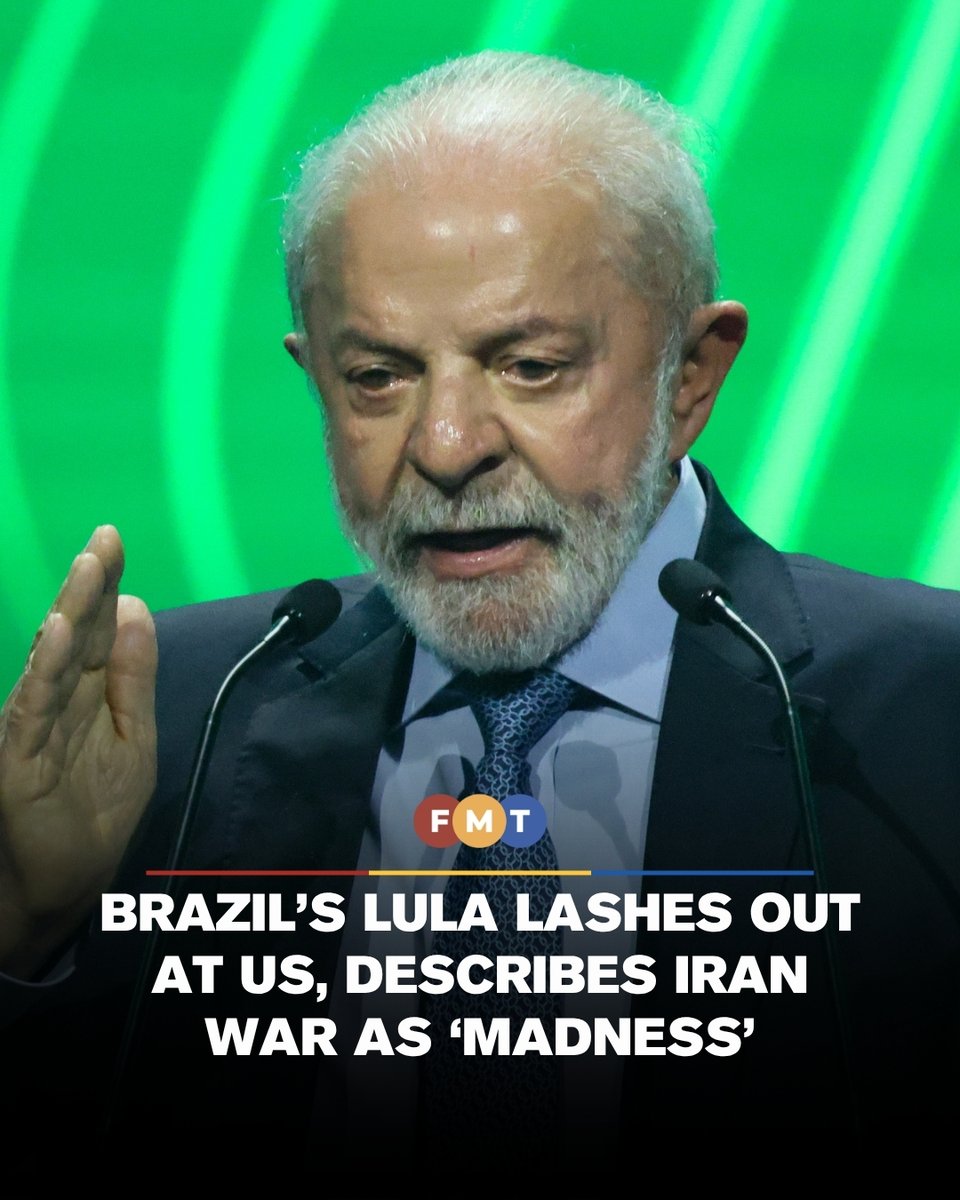 fmtoday's tweet photo. #FMTWorld The Brazilian president says it is unacceptable that deprivation persists in the 21st century while US$2.7 trillion is spent on wars.

Full Article: https://t.co/tx5AOa17i2 https://t.co/X29DdIsx3W