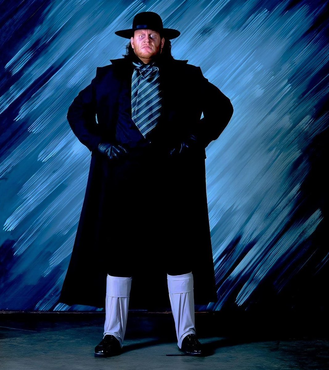 WWFWrestling1's tweet image. 📷 WWF studio shot - The Undertaker! 📸 Photo from 1990. 🪦 #WWF #WWE #Undertaker