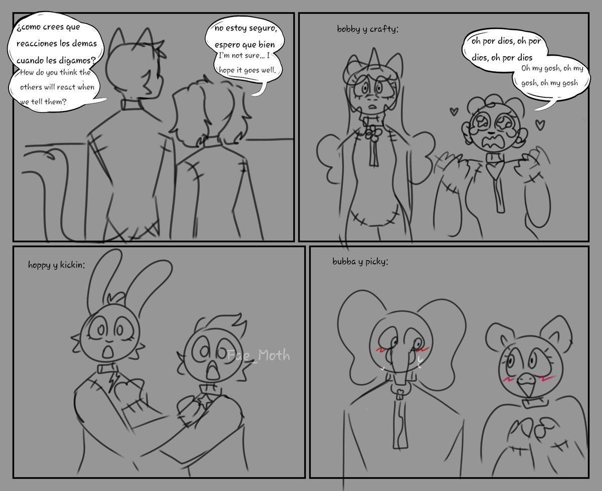 Fae_Moth_'s tweet image. #MyObsessiveMoonAu #SmilingCritters #SmillingCrittersAu #PoppyPlaytime 
Cap 1 parte 4/4