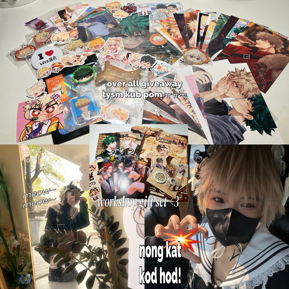 จิไรดันชิหลุดธีม 300% พยายามสตีมพั้งแล้วครับ แต่ไม่ไหว ㅠㅅㅜ สุดท้ายเลยจบที่สไตล์ของตัวเองแทน ในส่วนของกิ้บอะเวนั้น เหลือครับ แต่หวังว่าคนที่มางานจะได้ครบกันทุกคน ตั้งใจไว้อย่างนั้น เสียดายที่กล้า ๆ กลัว ๆ เลยอดเม้คเฟรนกับทุกคน กะว่าจะเป็นเพื่อนกันทุกคนที่มาคาเฟ่แท้ ๆ ㅠㅠㅠㅜ