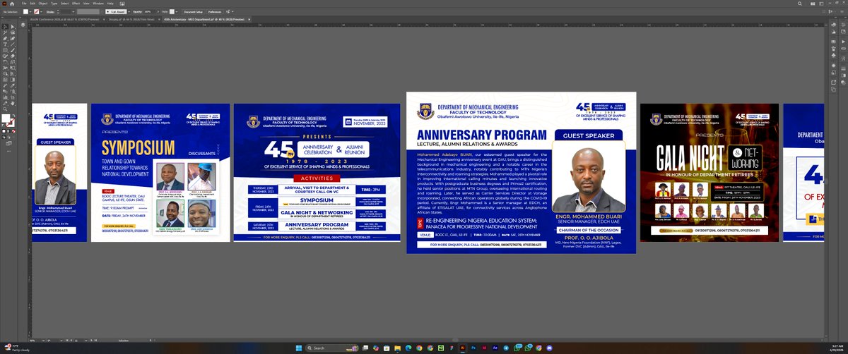 TheSalmanSD's tweet photo. Part 2: OAU MEE Dept. 45th Anniversary -  TB designs I created 5 years ago 📷📷

It’s amazing to see how far I’ve come—growth, consistency, and learning never stop 📷

#designlord #SD #TheSalmanSD #successdesign #DesignJourney #graphicdesign #nigeriancreative #NaijaCreatives https://t.co/MBvU2KQwcC