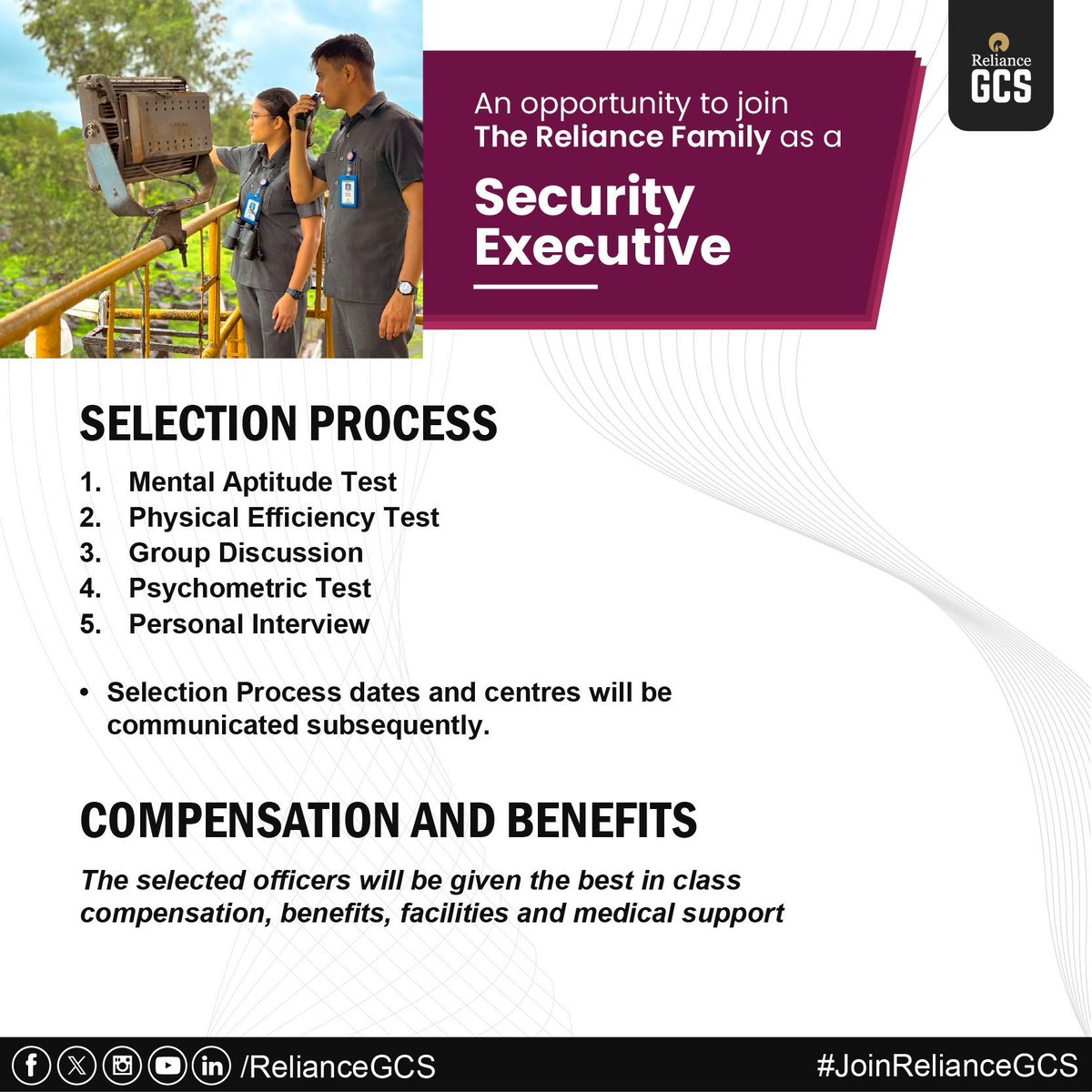 Reliance GCS tweet media