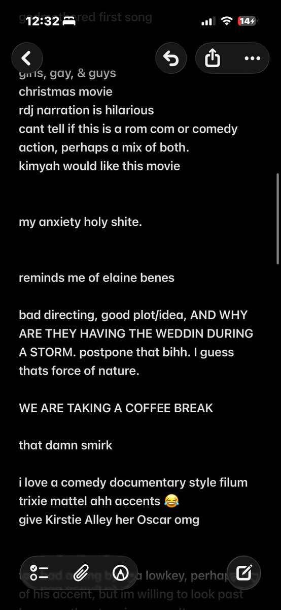 theyknowgrace's tweet photo. @aleyslabyrinth i write all my thoughts down when watching a movie

and the way i would be the only one to know what i’m talking about… https://t.co/qR04L0PrI7