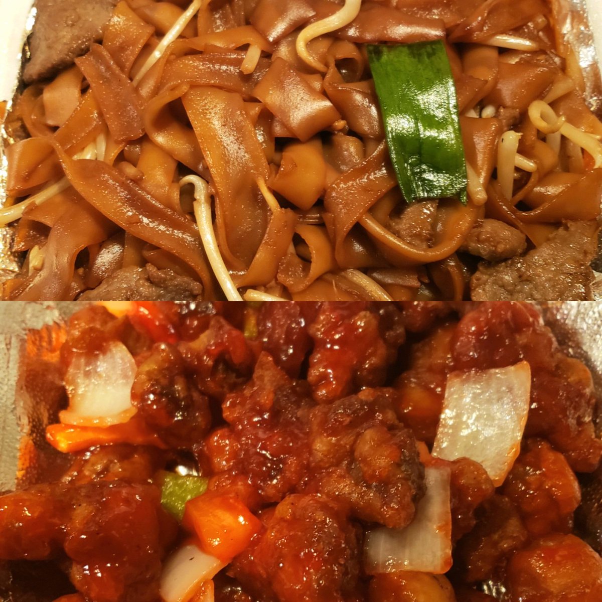 mrkapao's tweet image. Popped into a hole in the wall #ChineseTakeOut place in El Monte after vending and was more than satisfied with my food!

A whole container of Beef Chow Fun, a container of Sweet &amp;amp; Sour Pork, and two egg rolls ran me about $16. Def coming back to try their other offerings. 🥢