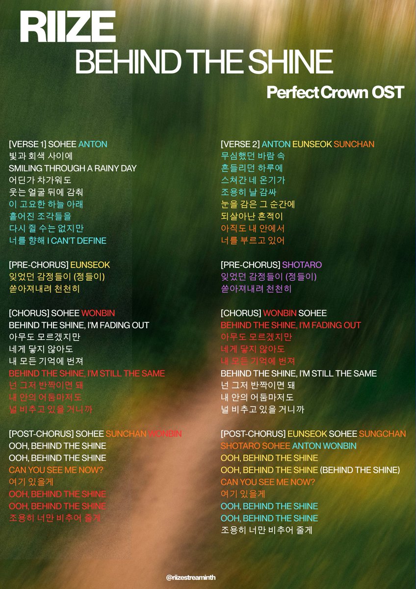 RIIZE STREAMING TH tweet media