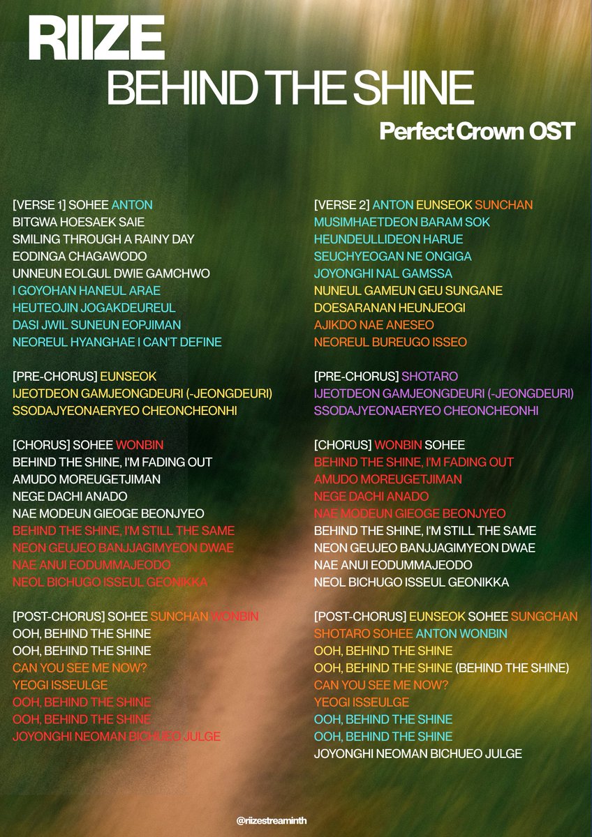 RIIZE STREAMING TH tweet media