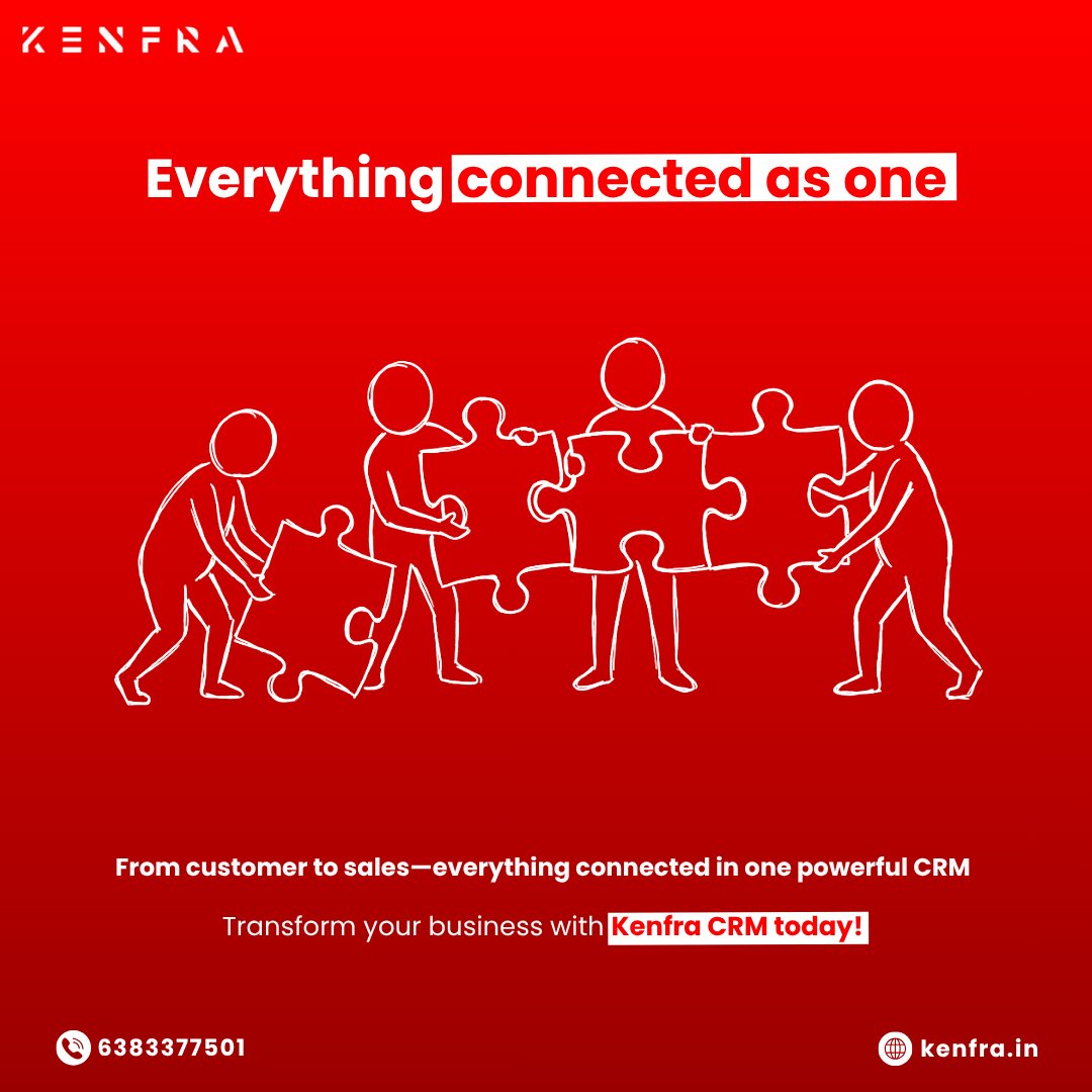 Nandhana55739's tweet image. One CRM. Total control. 🚀 Transform your business with Kenfra CRM.

#KenfraCRM #AllInOne #SmartBusiness #CRMTools #GrowFaster