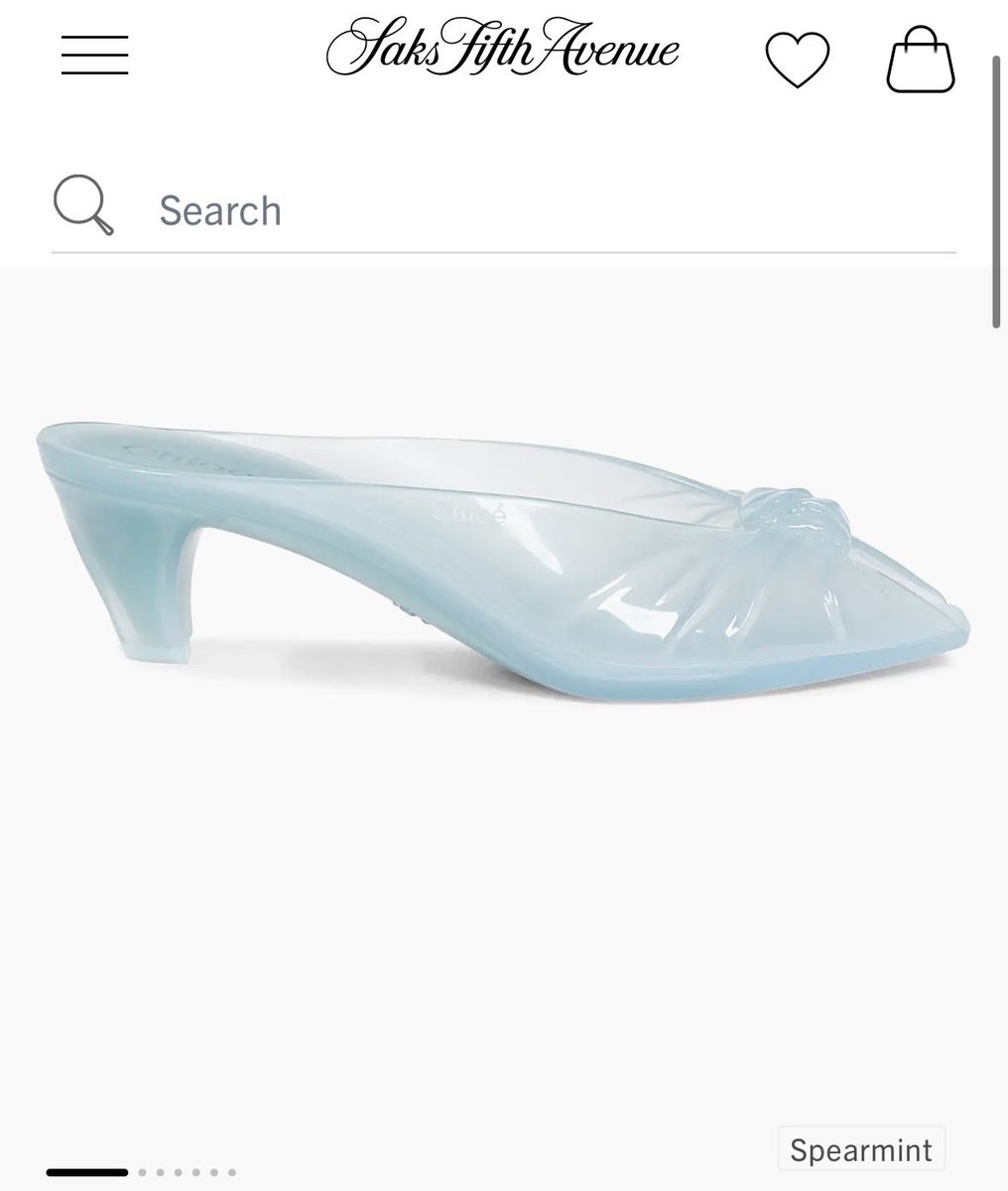 this Cinderella Chloé slipper 🥹