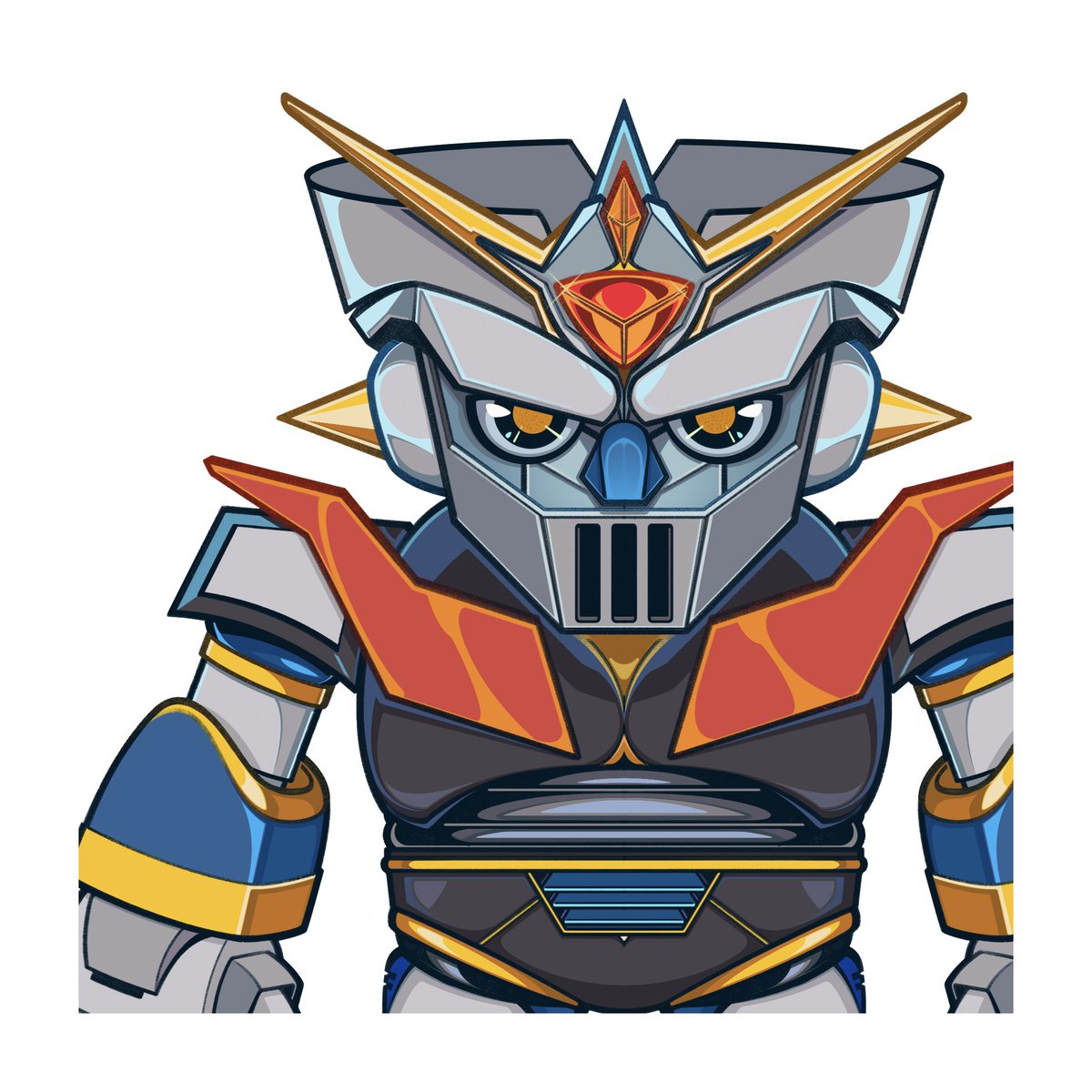 Ockuck's tweet photo. （＾ν＾）

—
#今日の進捗 #CharacterDesign #VisualDevelopment #IndependentArtist #OriginalCharacter #MazingerZ #MegamanX #マジンガーZ #ロックマンX #Ockuck #オクク https://t.co/LRctjMKgEs