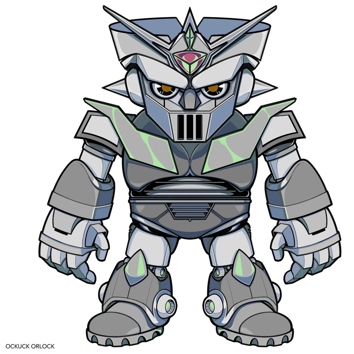 Ockuck's tweet photo. （＾ν＾）

—
#今日の進捗 #CharacterDesign #VisualDevelopment #IndependentArtist #OriginalCharacter #MazingerZ #MegamanX #マジンガーZ #ロックマンX #Ockuck #オクク https://t.co/LRctjMKgEs