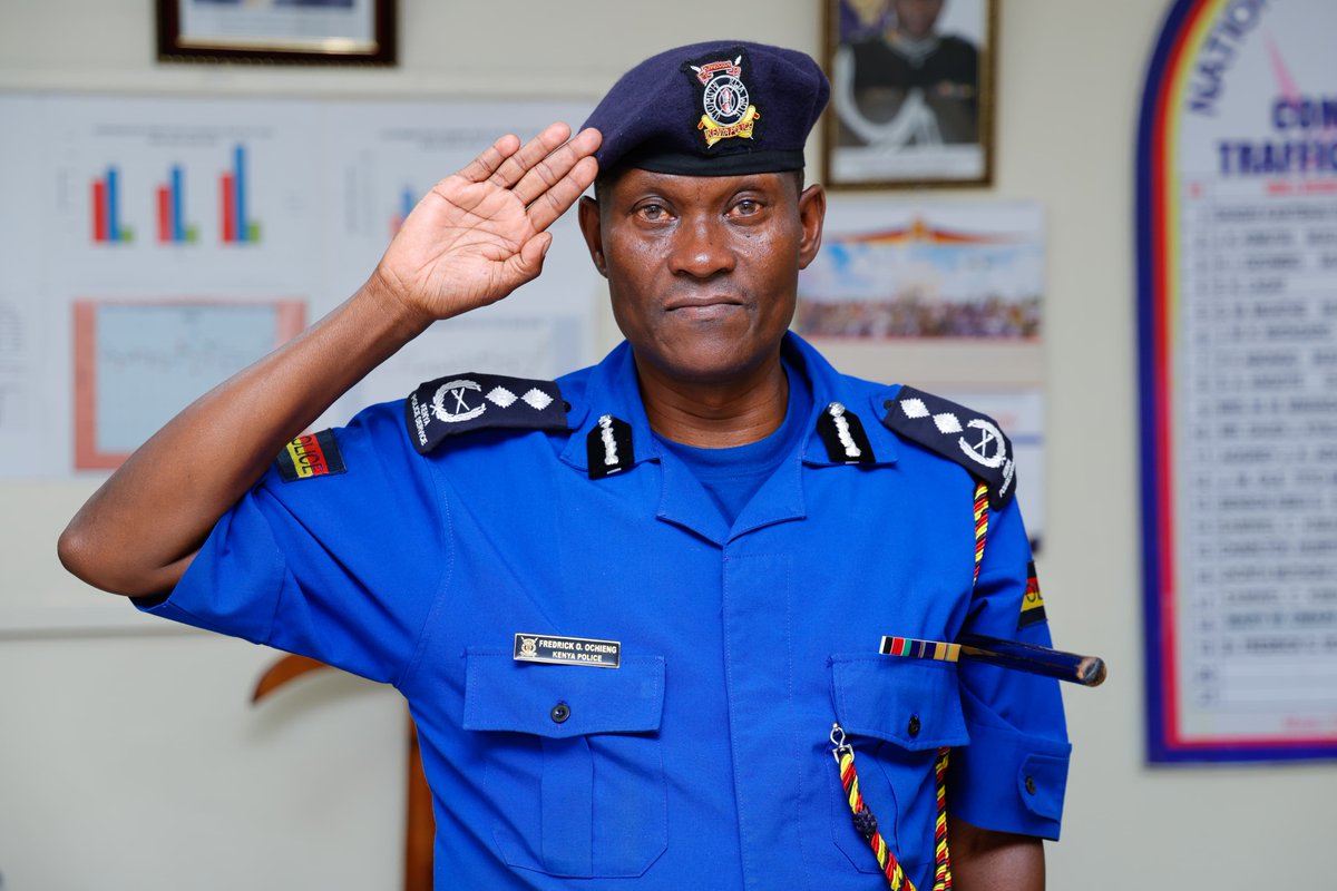 PoliceKE's tweet image. #MCM

​Meet Dr. Fredrick O. Ochieng, Assistant Inspector General of Police and Commandant of the Traffic Department.

​Dr. Ochieng brings a strategic and informed approach to policing, backed by an advanced doctorate and extensive postgraduate studies in social sciences and