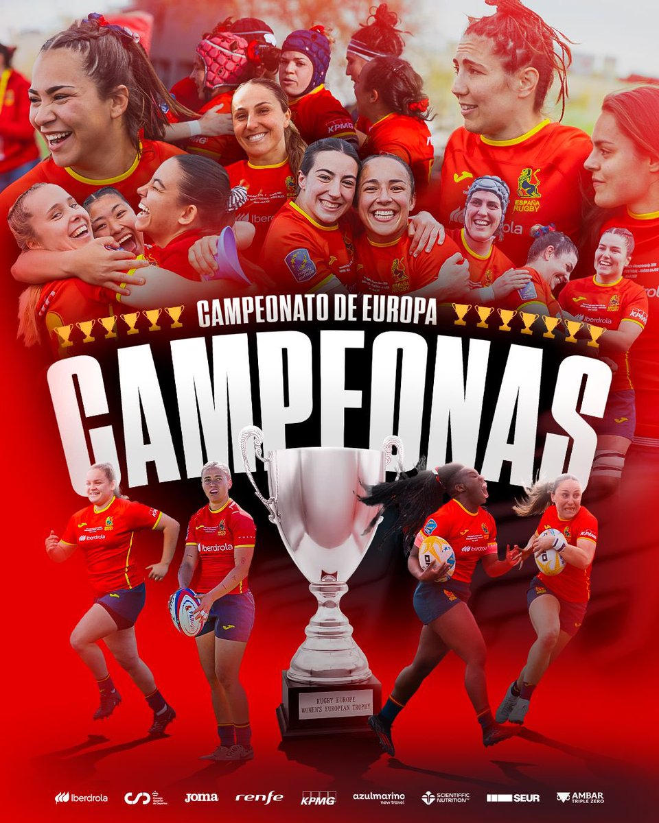 3TRugby's tweet photo. Enhorabuena a nuestras #LeonasXV por un nuevo título europeo (y van 13). Se impusieron con claridad a @RugbyNLD (19-43) en la última jornada del campeonato

Toda la info en #3TRUGBY 👉 https://t.co/yaVwTcVOqH https://t.co/wc3zs3J6XN