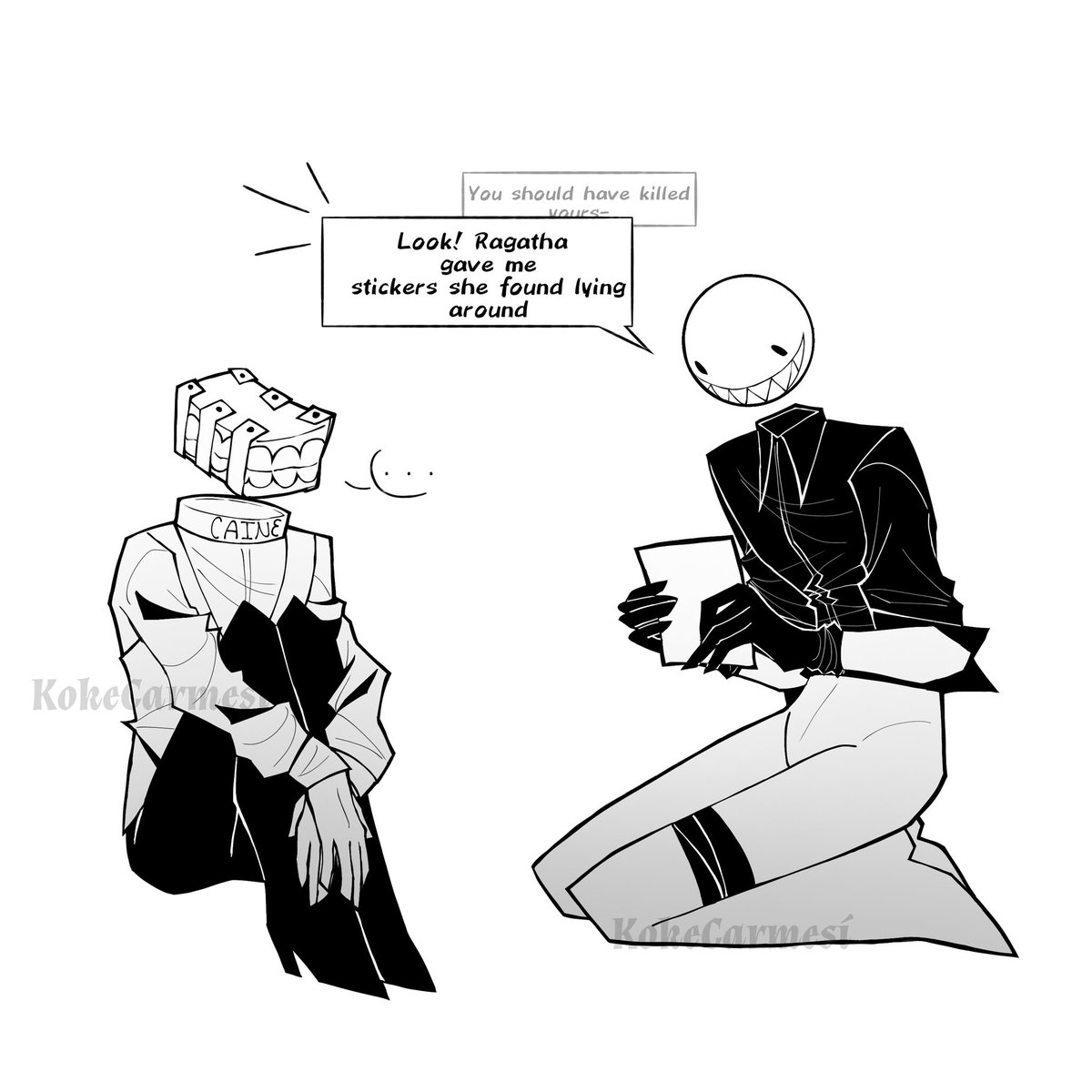 lapapaconsal28's tweet image. My headcanon is that Bubble continues to torment Caine in a more discreet way @katzebruh #caine #bubble #tadc