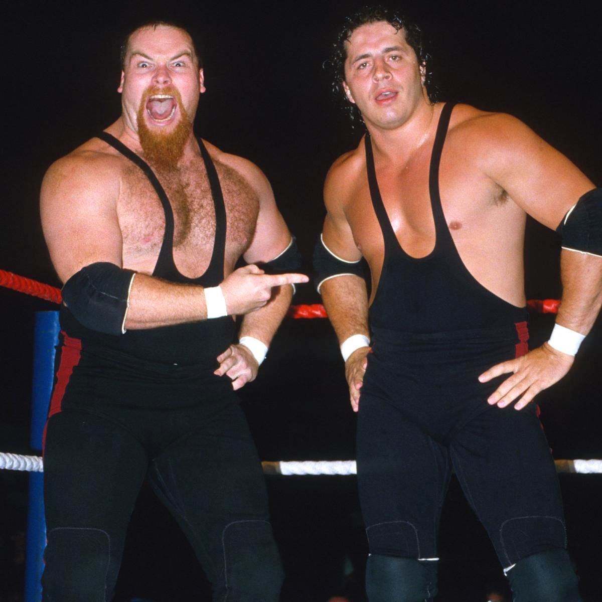 WWFWrestling1's tweet image. On this day in 1985: The Hart Foundation made their WWF in-ring debut defeating Mario Mancini &amp;amp; S.D. Jones. #WWF #WWE #Wrestling #HartFoundation #BretHart #JimNeidhart #JimmyHart