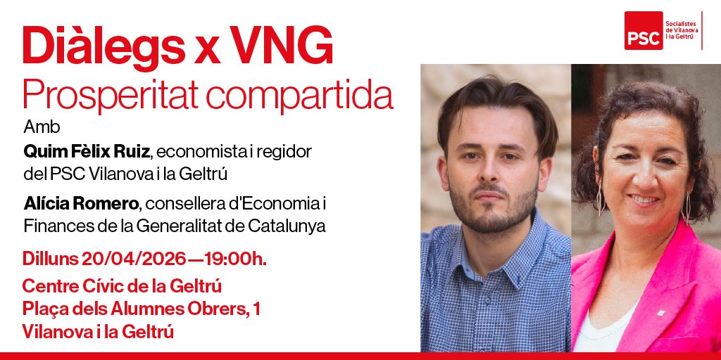 PSC | Socialistes de Vilanova i la Geltrú/❤️ tweet media