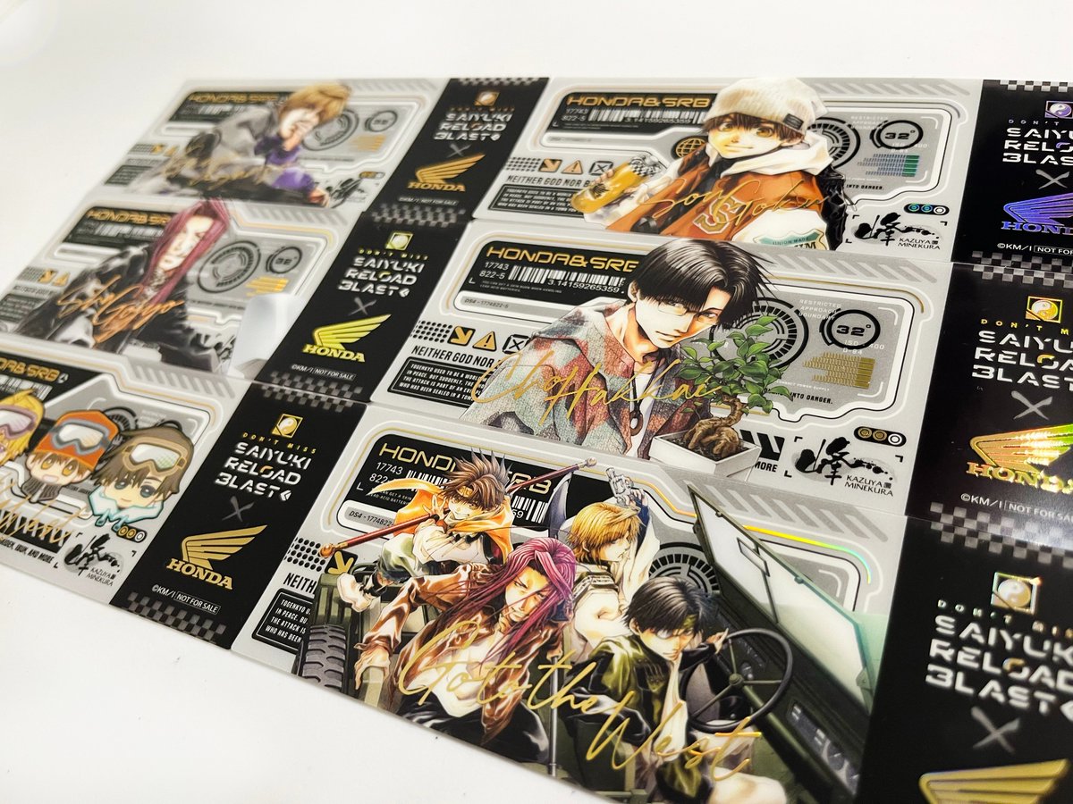 1jin_syk_info's tweet image. 【#最遊記 RELOAD BLAST× #Honda コラボ】

＼pick up 🌟／

購入特典：箔押しアクリルチケット

各会場または通販にて、3,300円(税込)ご購入毎にランダムで1枚プレゼント🎁

POP UP SHOP情報＆グッズ情報はこちら🏍️
premiumshop.tokyo/saiyuki-honda/

#最遊記Honda