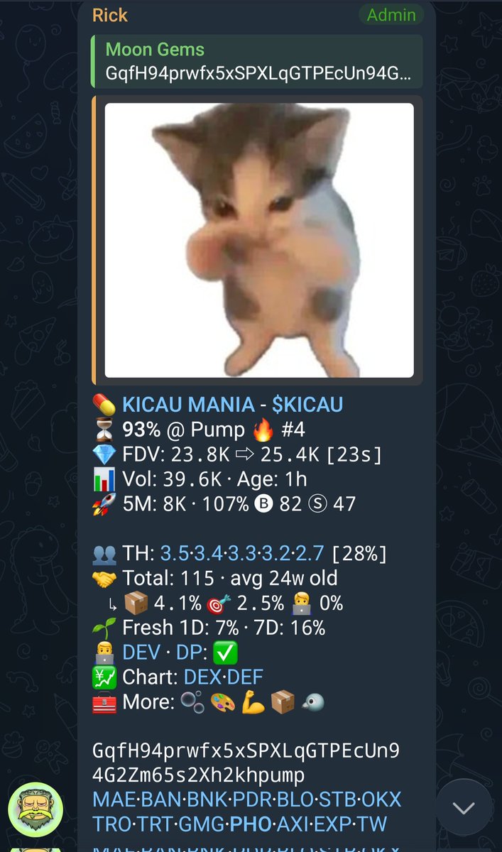 Moonshillergems's tweet image. $KICAU

GqfH94prwfx5xSPXLqGTPEcUn94G2Zm65s2Xh2khpump

#SolanaMemecoin #Solana #Memecoin #memecoin1000x