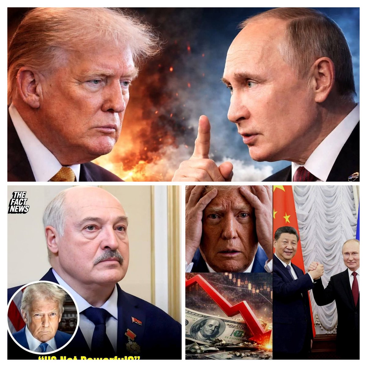 AmariaPanzetta's tweet image. @KremlinRussia_E #Putin 3
🌍 Vladimir VLADIMIROVICI♦️  rămâne o întrebare : a avut Alexander Lukașenko dreptate? "" SUA este puternică, dar nu este o SUPER Putere!!!""
       • Jocul Puterilor care va schimba Lumea! 
       • Dumnezeu să aducă siguranță, pace, echilibru! 🙏🌍