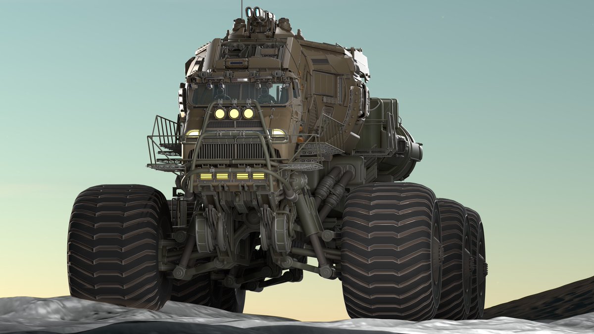 AKantemirov's tweet image. I might be a bit carried away with the corner sensors. They are definitely changing the overall feel of the vehicle, giving maybe a bit too much of that Sci-Fi look.

here are 2 before renders and 2 after screenshots
What do you think?

#3Dmodeling #blender #vehicledesign