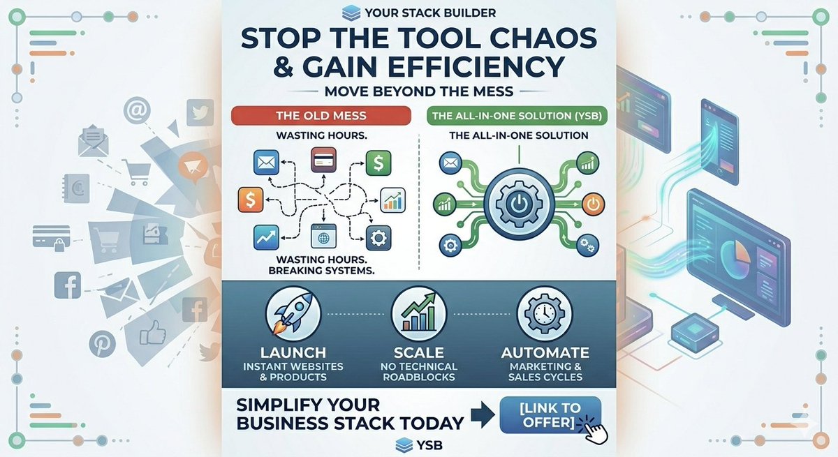 cokes01's tweet photo. 🚀 STOP USING A DIFFERENT TOOL FOR EVERY PART OF YOUR BUSINESS. 🚀
efficiency is everything. Don't waste hours switching between five different platforms just to run a single marketing campaign
#yourstackbuilder #digitalmarketing #southafrica
Arsenal | Masemola | Cele https://t.co/D22znh4gja