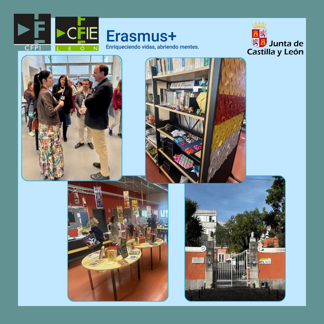 CFPIdiomas's tweet photo. Participación de nuestra directora @CFPI_BeatrizM  en el Job Shadowing organizado por el Consorcio #erasmusplus del @CFIEdeLeon en Lisboa 🇵🇹
Visitaron el Agrupamento Escolar Professor Ruy Luis Gomes.

#formacióncyl #innovacyl #internacionalizacyl #aprendeinnovaycomparte https://t.co/tBg88ESJgl