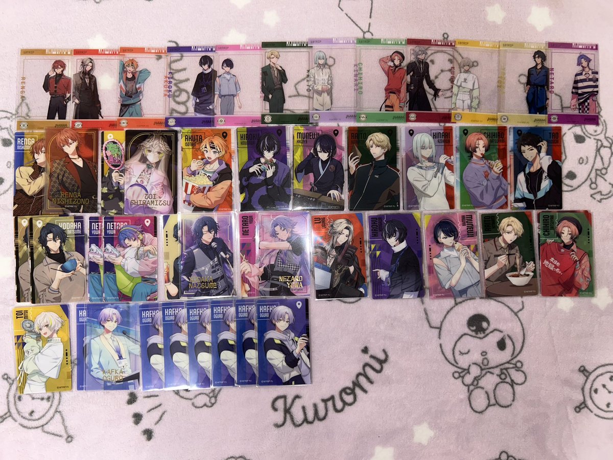 x23yon_'s tweet photo. ＜交換 讓渡＞ 買取 18TRIP エイトリクリアシート ミニフォト ウエハース ぴくりあ シャニカ ブロマイド

【譲】画像1~6

【求】定価＋送料 or 固定ポスト＞他 可不可 琉衣

讓渡3点~
ファンミトレカ、立ち絵ブロマイド、全体会議18isブロマイド、ウエハR、各種箔押しはほか含むなど条件良い方 https://t.co/V6tdP2fJSA