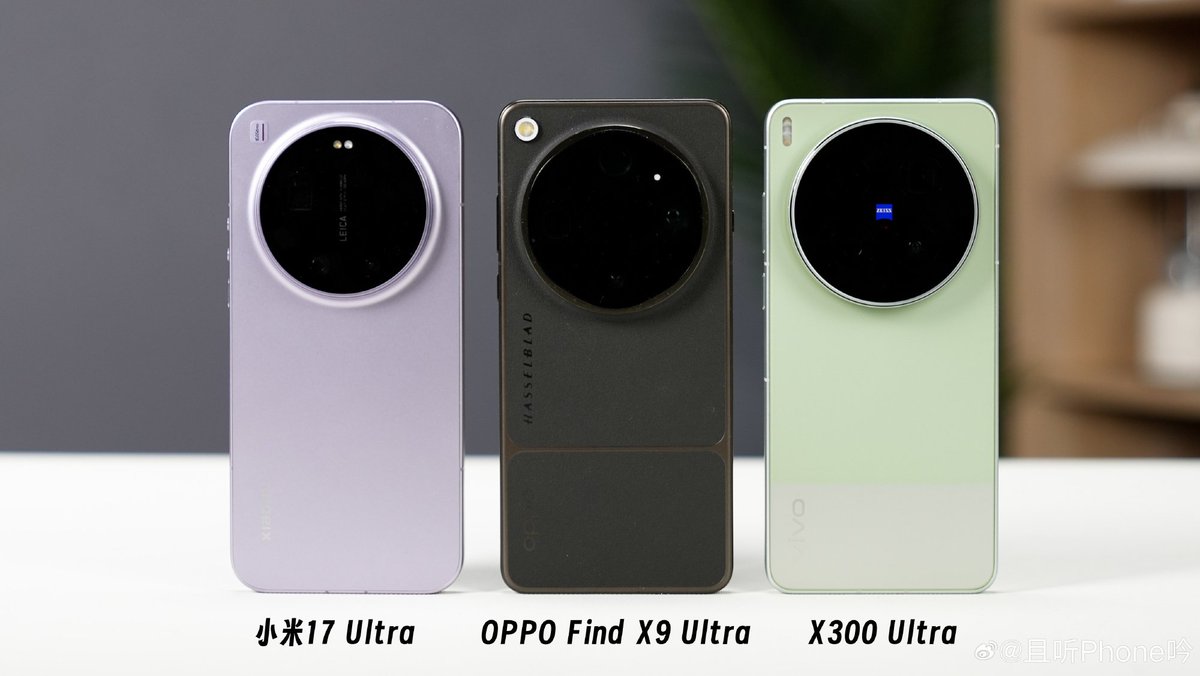 ayansonunigam's tweet image. 🚨 Optical Focal Length of each Ultra 🚨 

✅ OPPO Find X9 Ultra
0.6X - 14mm
1X - 23mm
3X - 70mm
10X - 230mm

✅ Vivo X300 Ultra
0.4X - 14mm
1X - 35mm
2.45X - 85mm

✅ Xiaomi 17 Ultra
0.6X - 14mm
1X - 23mm
3.2X - 75mm
4.3X - 100mm

#OPPO #vivo #Xiaomi