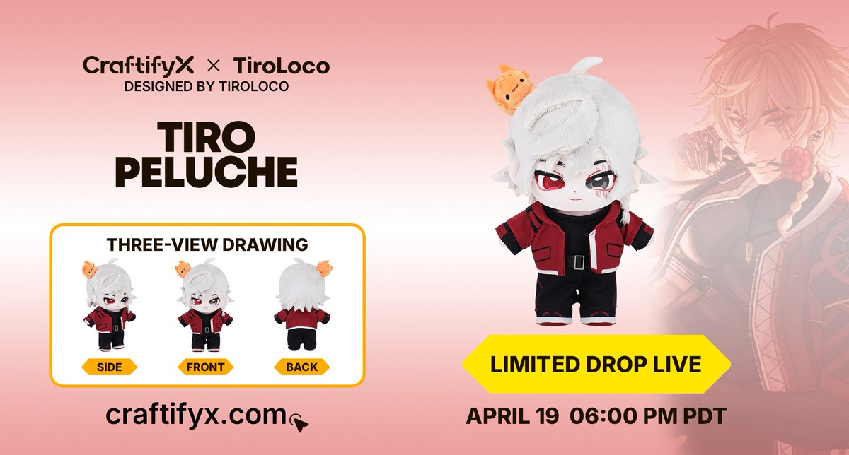 ✨ ¡ANUNCIO OFICIAL: EL TIRO PELUCHE YA ESTÁ AQUÍ! ✨

¡Por fin llega la venta internacional! 🌎 Viene con su outfit default, pero... ¡puedes comprarle ropita o diseñársela tú para sus fotitos! 📸👗

🚀 META: Necesitamos llegar a 50 ventas para iniciar la producción en masa.