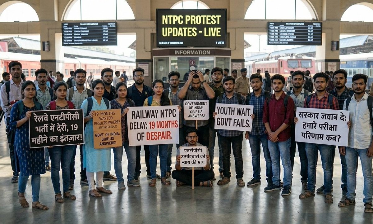 KLclips1's tweet photo. 19 महीने हो गए, लेकिन RRB NTPC 2024 के परिणाम अब तक घोषित नहीं हुए।
क्या युवाओं का समय और भविष्य इतना सस्ता है?
@AshwiniVaishnaw 

#declare_rrbntpc2024_result https://t.co/V3XBwtjX73